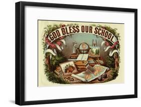 God Bless Our School-Arbuckle Brothers-Framed Art Print