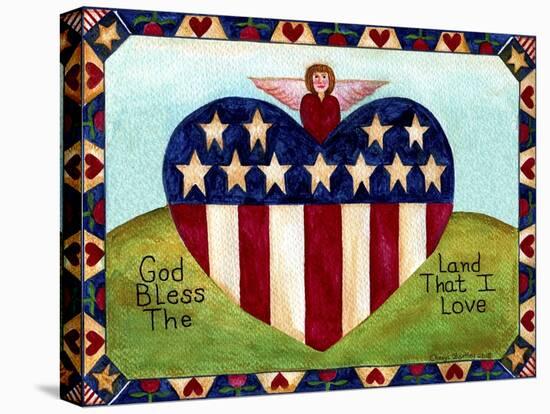 God bless the land I Love Lang 2018-Cheryl Bartley-Stretched Canvas