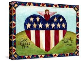 God bless the land I Love Lang 2018-Cheryl Bartley-Stretched Canvas