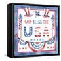 God Bless The USA 1-Jean Plout-Framed Stretched Canvas