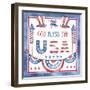 God Bless The USA 1-Jean Plout-Framed Giclee Print