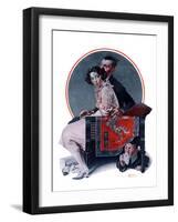 "God Bless You" or "Sneezing Boy", October 1,1921-Norman Rockwell-Framed Giclee Print