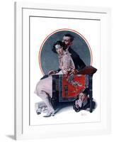 "God Bless You" or "Sneezing Boy", October 1,1921-Norman Rockwell-Framed Giclee Print