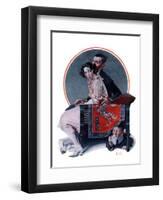 "God Bless You" or "Sneezing Boy", October 1,1921-Norman Rockwell-Framed Giclee Print