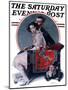 "God Bless You" or "Sneezing Boy" Saturday Evening Post Cover, October 1,1921-Norman Rockwell-Mounted Giclee Print