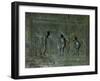 God Condemns Adam and Eve after the Fall, Panel from the Bronze Door, Early 11th Century-null-Framed Giclee Print