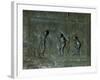 God Condemns Adam and Eve after the Fall, Panel from the Bronze Door, Early 11th Century-null-Framed Giclee Print