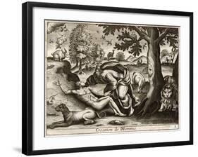 God Creates Adam-Briout-Framed Art Print