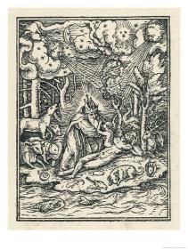 'God Creates Eve' Giclee Print - Hans Holbein the Younger | AllPosters.com