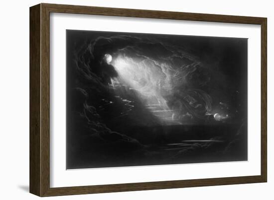 God Creates the Light-null-Framed Art Print