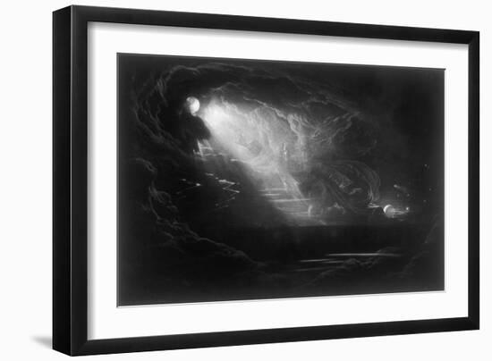 God Creates the Light-null-Framed Art Print