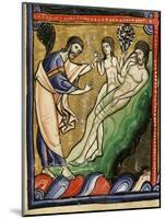 God Creating Eve from Adam's Rib, from Genesis, Creation of the World-null-Mounted Giclee Print