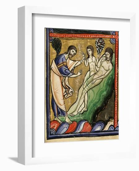 God Creating Eve from Adam's Rib, from Genesis, Creation of the World-null-Framed Giclee Print