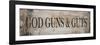 God Guns and Guts-null-Framed Art Print