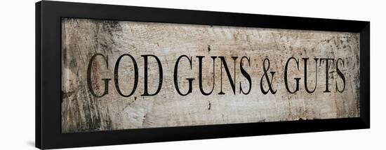 God Guns and Guts-null-Framed Art Print