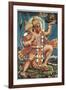 God Hanuman-null-Framed Art Print