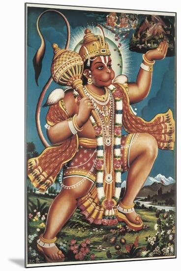 God Hanuman-null-Mounted Premium Giclee Print