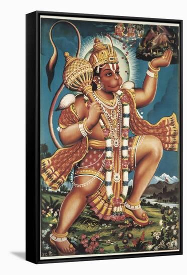 God Hanuman-null-Framed Stretched Canvas