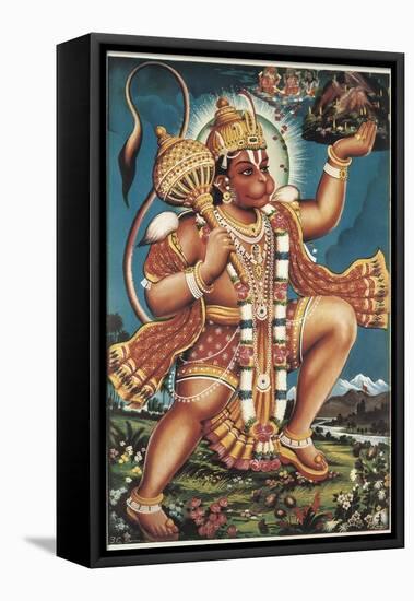 God Hanuman-null-Framed Stretched Canvas