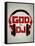 God is a DJ Music-null-Framed Stretched Canvas