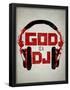 God is a DJ Music-null-Framed Poster