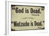 God is Dead-null-Framed Giclee Print