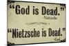 God is Dead-null-Mounted Giclee Print