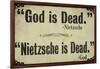 God is Dead-null-Framed Giclee Print