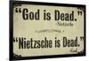 God is Dead-null-Framed Giclee Print