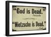 God is Dead-null-Framed Giclee Print