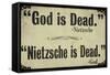 God is Dead-null-Framed Stretched Canvas