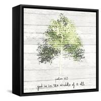 God Is in the Middle-ALI Chris-Framed Stretched Canvas