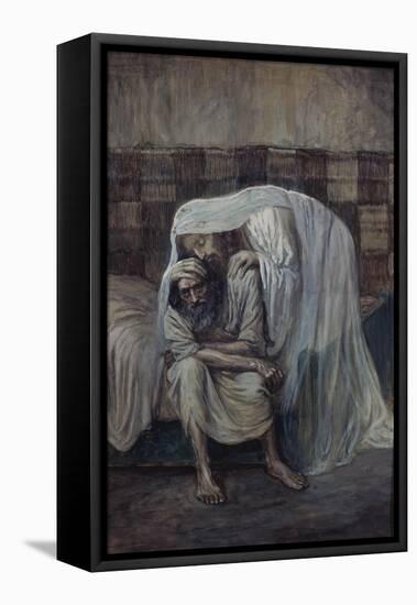 God is Near the Afflicted-James Tissot-Framed Stretched Canvas