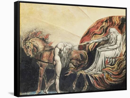 God Judging Adam, 1795-William Blake-Framed Stretched Canvas