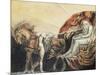 God Judging Adam, 1795-William Blake-Mounted Giclee Print