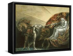 God Judging Adam-William Blake-Framed Stretched Canvas