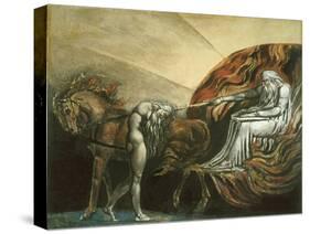 God Judging Adam-William Blake-Stretched Canvas