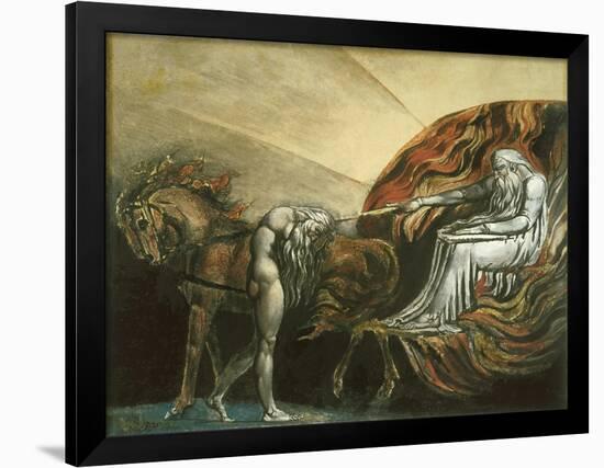 God Judging Adam-William Blake-Framed Premium Giclee Print