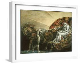 God Judging Adam-William Blake-Framed Giclee Print