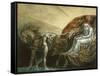 God Judging Adam-William Blake-Framed Stretched Canvas