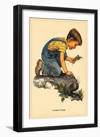 God Made All Things-Charlotte Ware-Framed Art Print