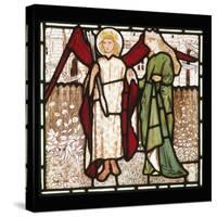 God of Love and Alceste from Chaucer's Love of Good Women on Stained Glass-Edward Burne-Jones-Stretched Canvas