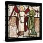 God of Love and Alceste from Chaucer's Love of Good Women on Stained Glass-Edward Burne-Jones-Stretched Canvas