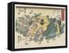 God of Poverty-Utagawa Kuniyoshi-Framed Stretched Canvas