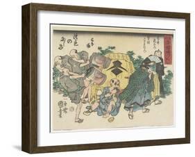 God of Poverty-Utagawa Kuniyoshi-Framed Giclee Print