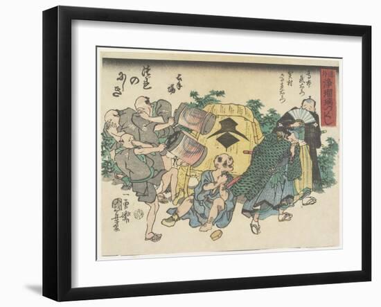 God of Poverty-Utagawa Kuniyoshi-Framed Giclee Print