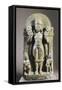 God of Sun Surya, Stone Statue from Valley of Almora, India, Indian Civilization, 12th-13th Century-null-Framed Stretched Canvas