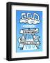 God Only Knows What I Would Be Without You - Tommy Human Cartoon Print-Tommy Human-Framed Art Print