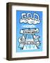 God Only Knows What I Would Be Without You - Tommy Human Cartoon Print-Tommy Human-Framed Art Print