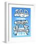 God Only Knows What I Would Be Without You - Tommy Human Cartoon Print-Tommy Human-Framed Art Print